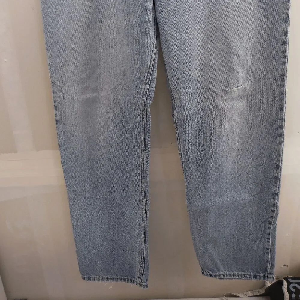 Levis 550 Men's Light Wash Thrashed Red Tab Relaxed Fit Jeans 38x34